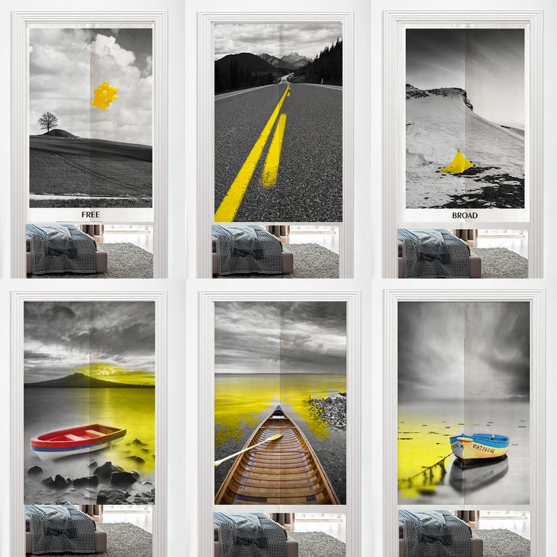 Современная занавеска для дверей Noren льняная хлопковая перегородка дома спальни