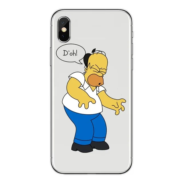 Homer J. Simpson Телефон чехол для iPhone 5 5S SE 6 6s 7 8 P PLUS X XR XS MAX Милый Забавный модный мультяшный силиконовый чехол для телефона s
