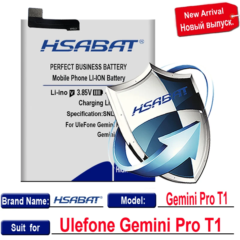 HSABAT 7300 мАч Лидирующий бренд батареи для Ulefone Gemini Pro T1 для Ulefone power батареи для Ulefone power 3 Batteri - Цвет: for Gemini Pro T1