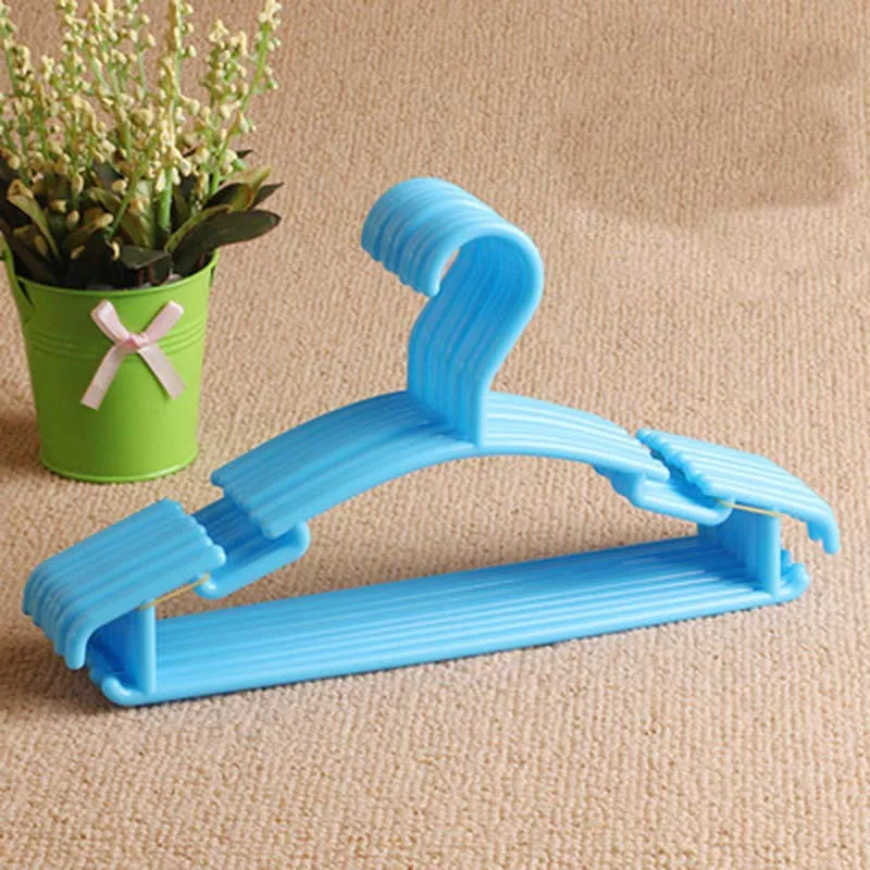 10Pcs/Lot Portable Clothes Hanger Kids Children Toddler Baby Coat Plastic Hangers Hook Household Hot Selling organizer | Дом и сад