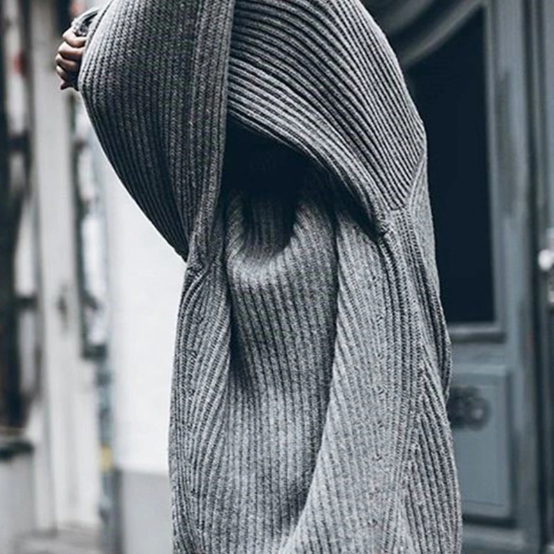 TWOTWINSTYLE Повседневные вязаные женские свитера с длинными рукавами, водолазка, теплый толстый корейский женский свитер, осенняя мода, новинка