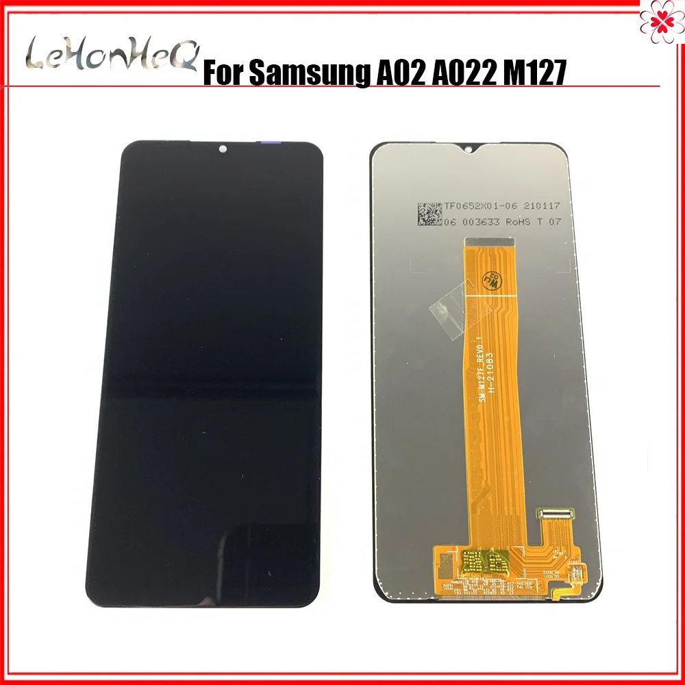 

6,5 ''для Samsung Galaxy A02 SM-A022 A022m A022F, ЖК-дисплей, сенсорный экран, дигитайзер, для сборки, для Samsung M12 M127 с ЖК-дисплеем