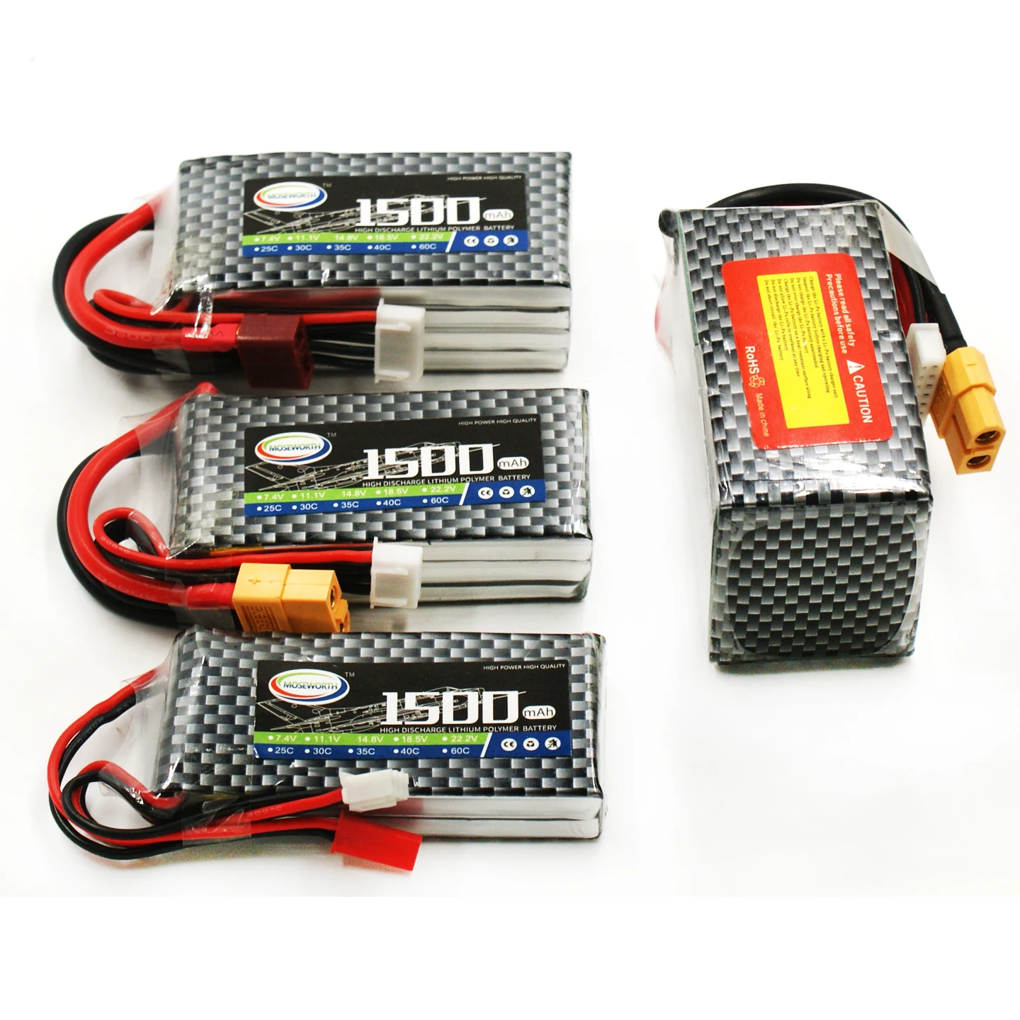 2 шт./упак. 3S RC LiPo Батарея 11 1 V 1500 мА/ч 60C для радиоуправляемый самолет Квадрокоптер