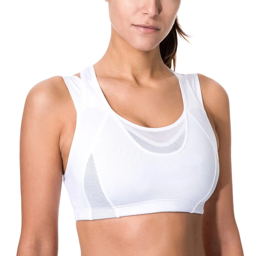 Женский спортивный бюстгальтер на молнии без косточек нижнее белье со средней