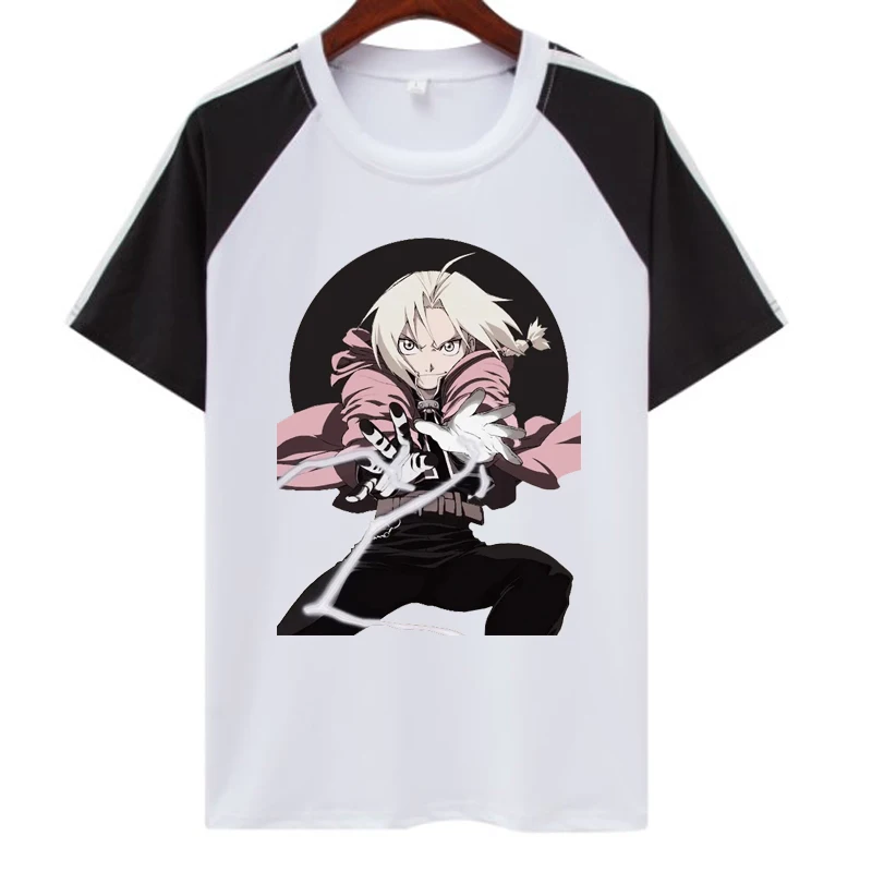 

Fullmetal Alchemist T Shirt Summer Men women full metal Alchemist Festival Streetwear Clothes Anime Short Sleeve T Shirt