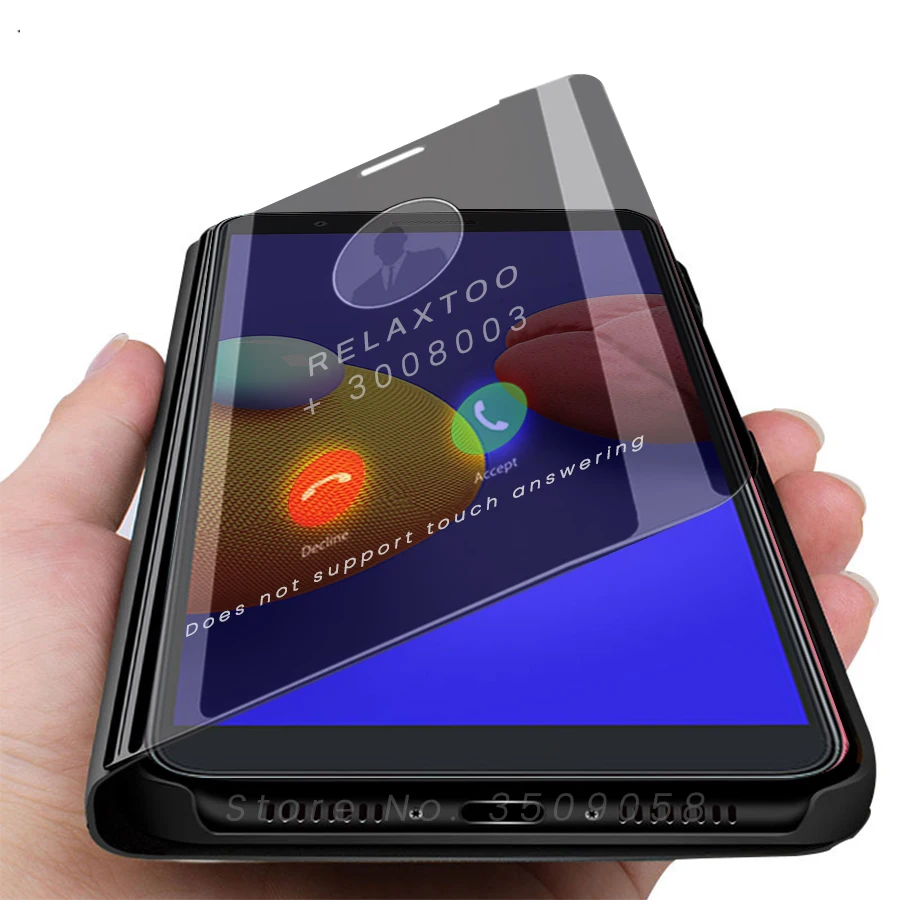 Умный зеркальный Чехол-книжка для samsung galaxy a01 core a01core 2020 sm-a013f/ds 5 3 дюйма магнитная