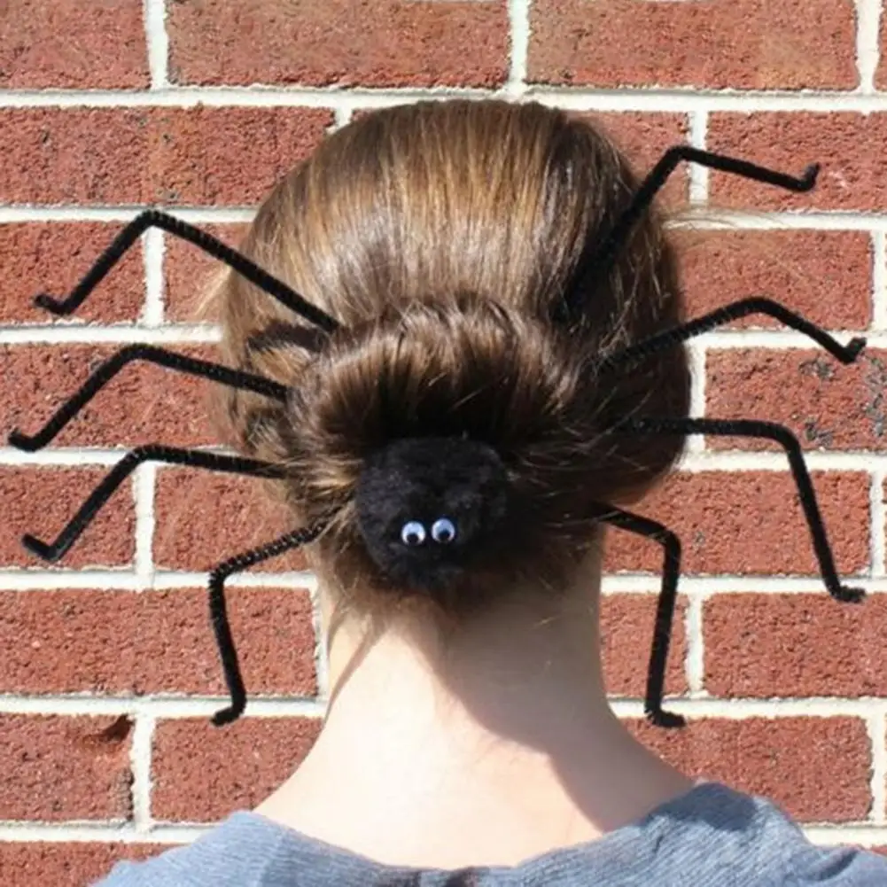 1 шт. креативная резинка для волос в форме паука легко сгибается стиле Хэллоуина