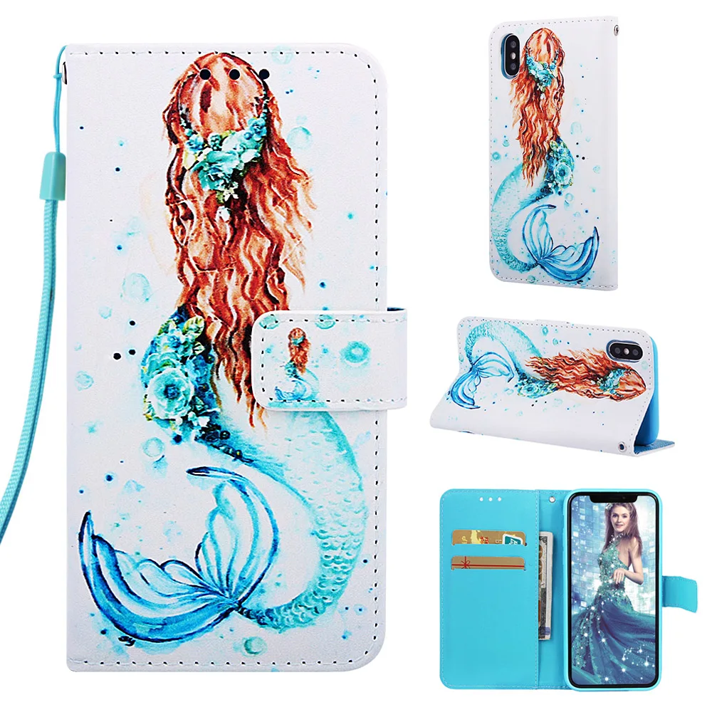 Роскошный чехол-книжка с откидной крышкой для iPhone 11 Pro X XS MAX XR 6 6S 7 8 Plus, кожаный чехол-кошелек для телефона с отделениями для карт - Цвет: MRY