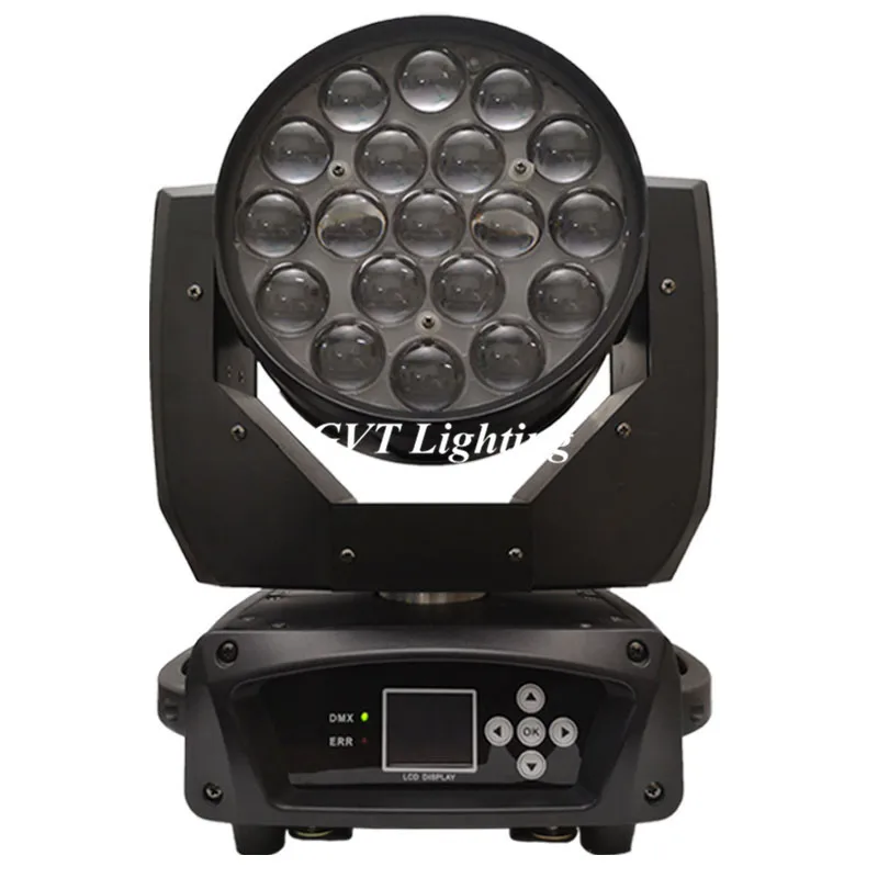 Лидер продаж светодиодный фонарь Wash Zoom RGBW 19*15 Вт 16 каналов DMX512 движущийся