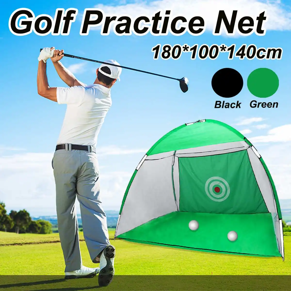 

2m Indoor Professional Outdoor Golf Practice Net Golf Hitting Cage Garden Grassland Practice Tent Golf Training Equipment