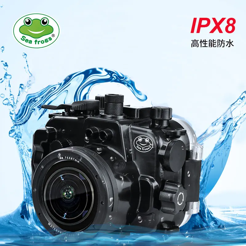 Для Canon G1X III Powershot Seafrogs 40 м/130 футов подводный водонепроницаемый корпус камеры