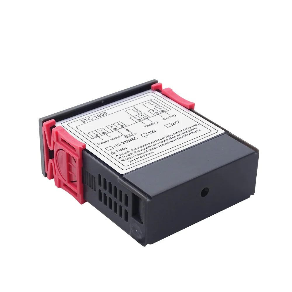 Цифровой светодиодный регулятор температуры с двойным релейным выходом