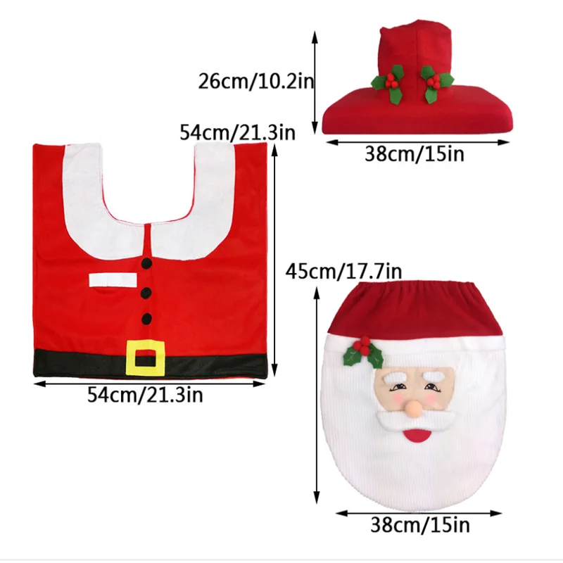 Рождественский туалет синий снеговик чехол для унитаза сиденье дома спальни