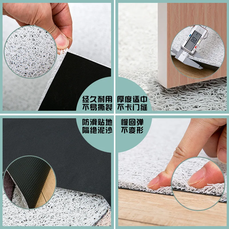 

Cartoon Printed Wire Ring Mat Anti-slip May Washing Living Room Entrance Mat Can Tailor Simple Wind a Generation of Fat