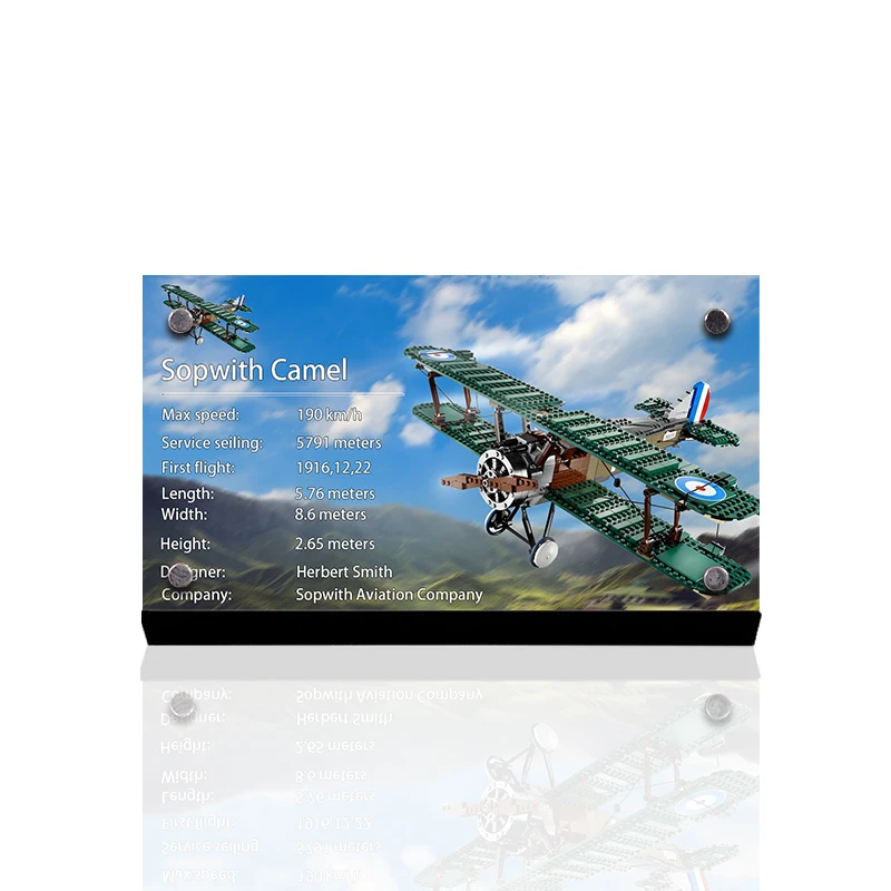 

the Acrylic display stand brand for 10226 sopwith Camel toys building blocks
