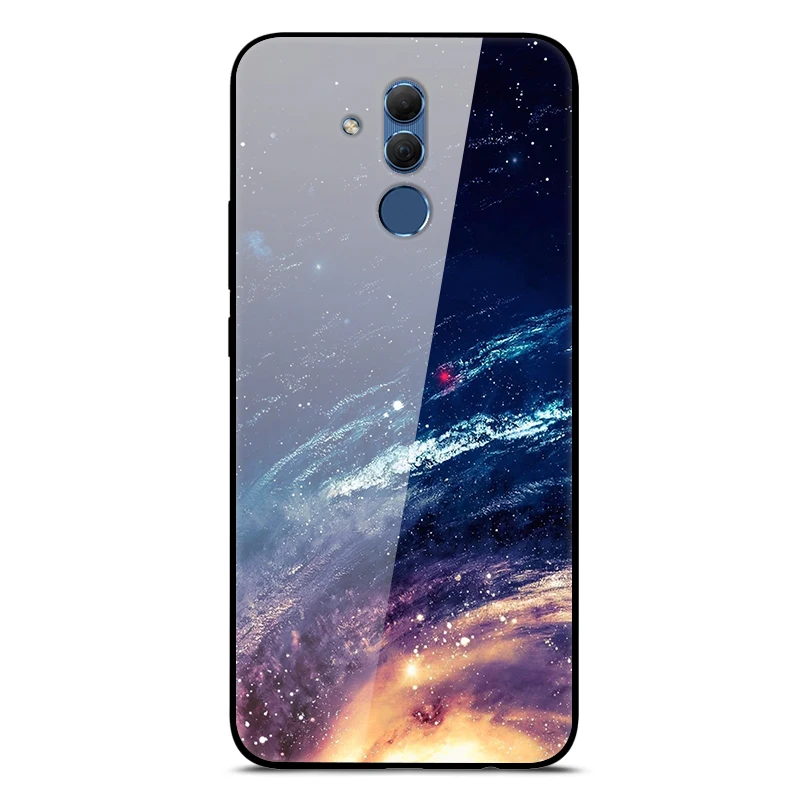 Mate 20 Lite чехол для huawei mate 20 Lite чехол s 6,3 силиконовый бампер из закаленного стекла+ Жесткая задняя крышка из поликарбоната чехол для телефона s Coque - Цвет: 52