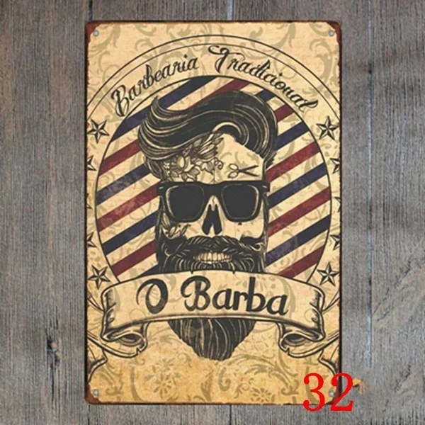 

Металлический жестяной знак barberia традиционный декор Бар Паб домашний винтажный Ретро постер