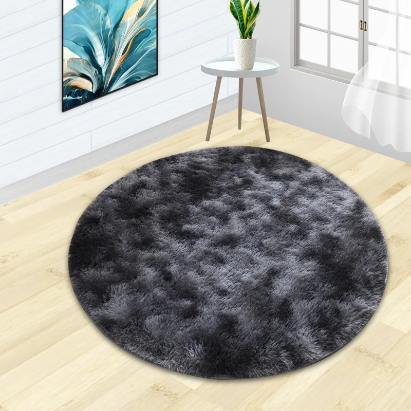 

Fluffy Round Rug Carpets for Living Room Long Plush Rugs for Bedroom Shaggy Area Rug Modern Mats Decor Faux Fur Rugs Kids Room