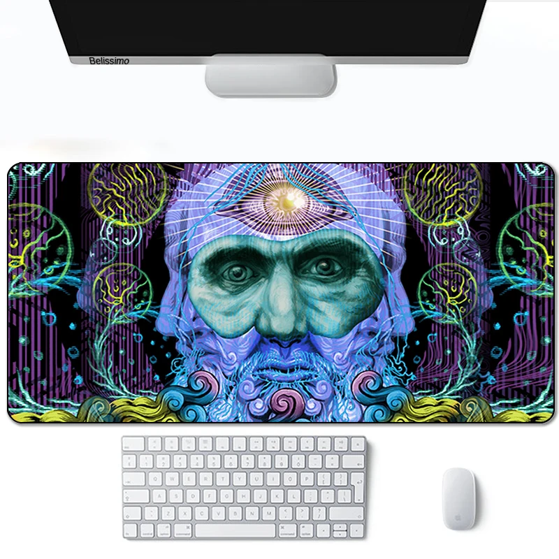 

Keyboard Desk Mat Anime Art Graffiti Psychedelic Trippy Mouse Mat Gaming Mousepad XL high Speed mouse pads anime mousepads mouse