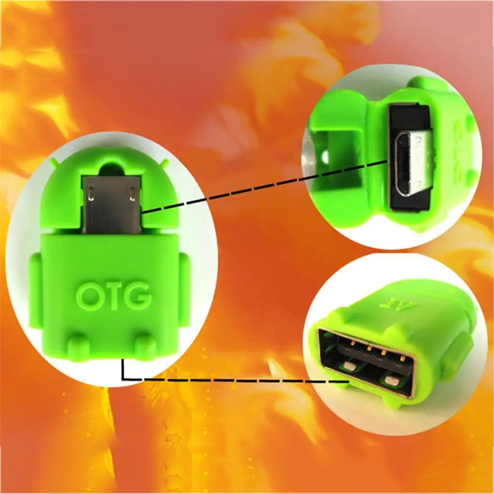 Android Robot OTG адаптер USB 2 0 к микро адаптеру Подключение клавиатуры мыши U диск