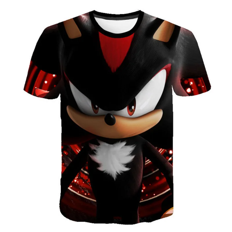 

Summer Boys Sonic T shirt Cartoon Kids Short Sleeve T-shirt Children's Clothing Baby Boy Cartoon Top Clothes For Teens 4-14Years