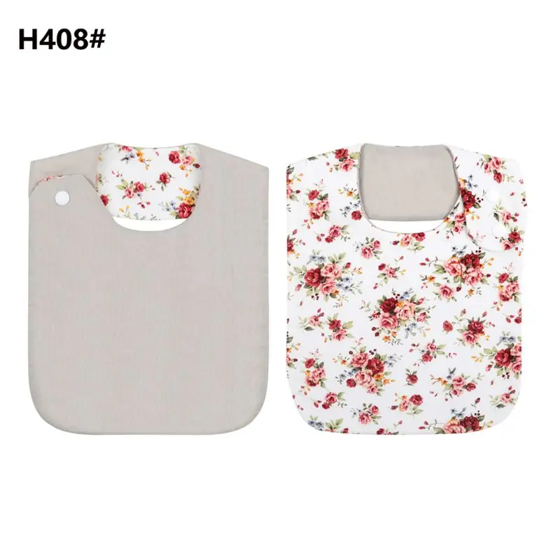 

Floral Vintage Baby Double-Side Cotton Bibs Bandana Girls Feeding Saliva Towel GXMB