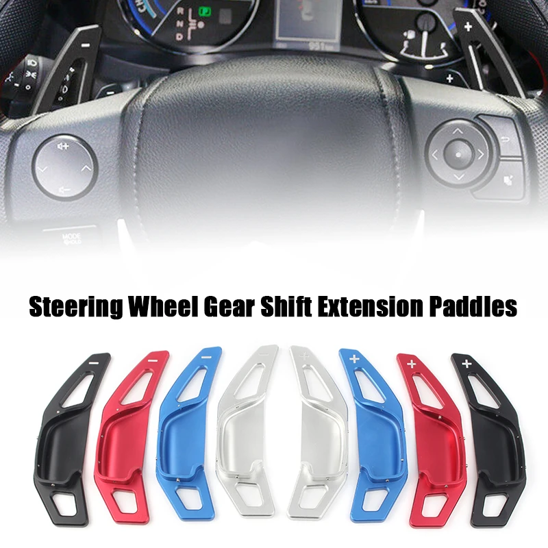 

For Toyota RAV4 Camry Mark X 2013-2017 & Corolla 2013-2018 & Zelas 2011-2016 Car Steering Wheel Gear Shift Extension Paddles