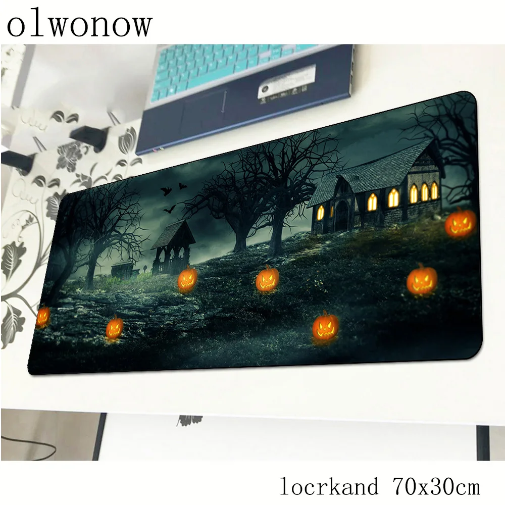 Хэллоуин Тыква коврики для мыши 70x30 см большой коврик для мыши notbook компьютерный коврик для мыши подарок игровой коврик для мыши геймер клавиатура Коврик для мыши