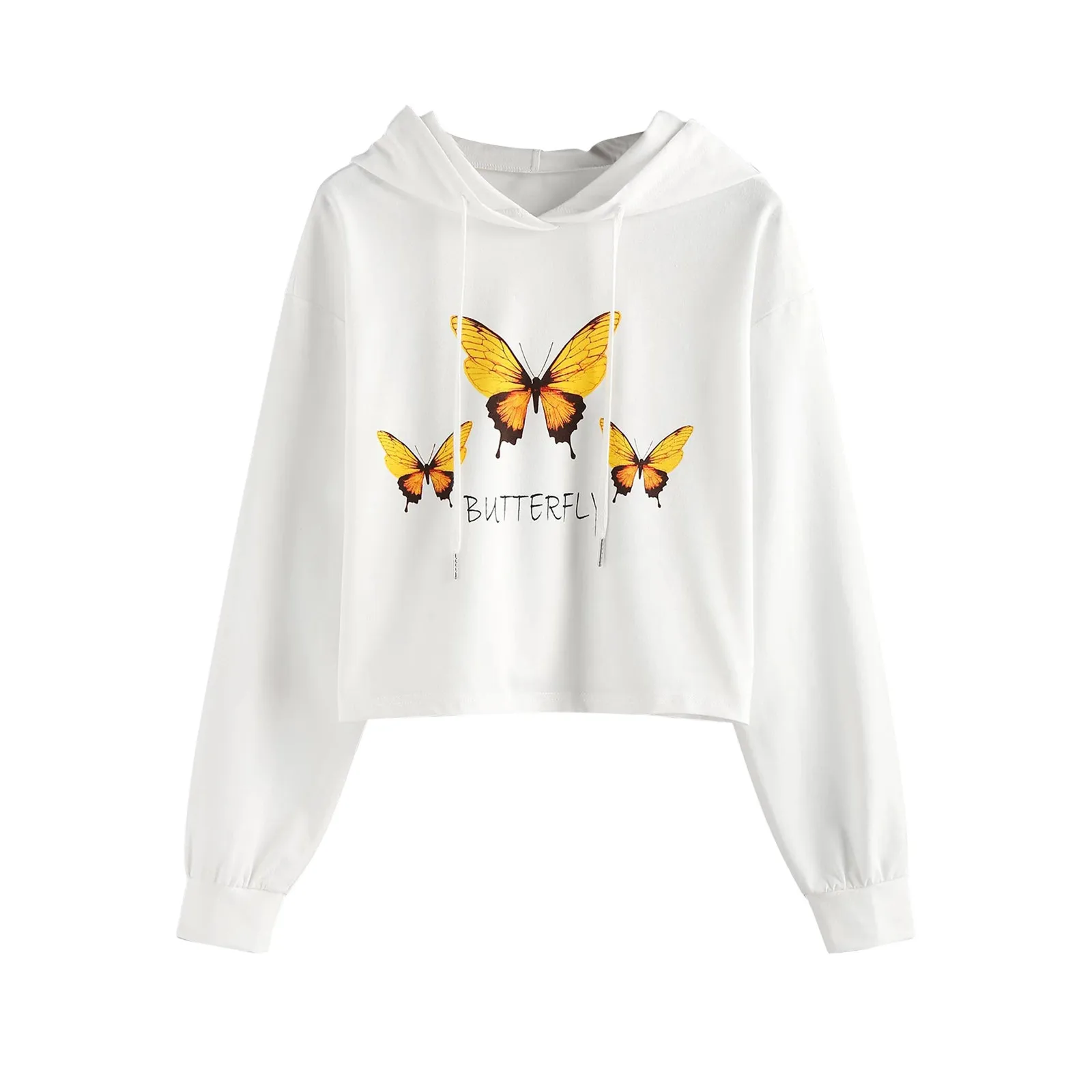 New Sweatshirts Women Casual Women Solid Color Long Sleeve Loose Drawstring Hoodie Sports Top Pullover Clothes Sweatshirt 2021