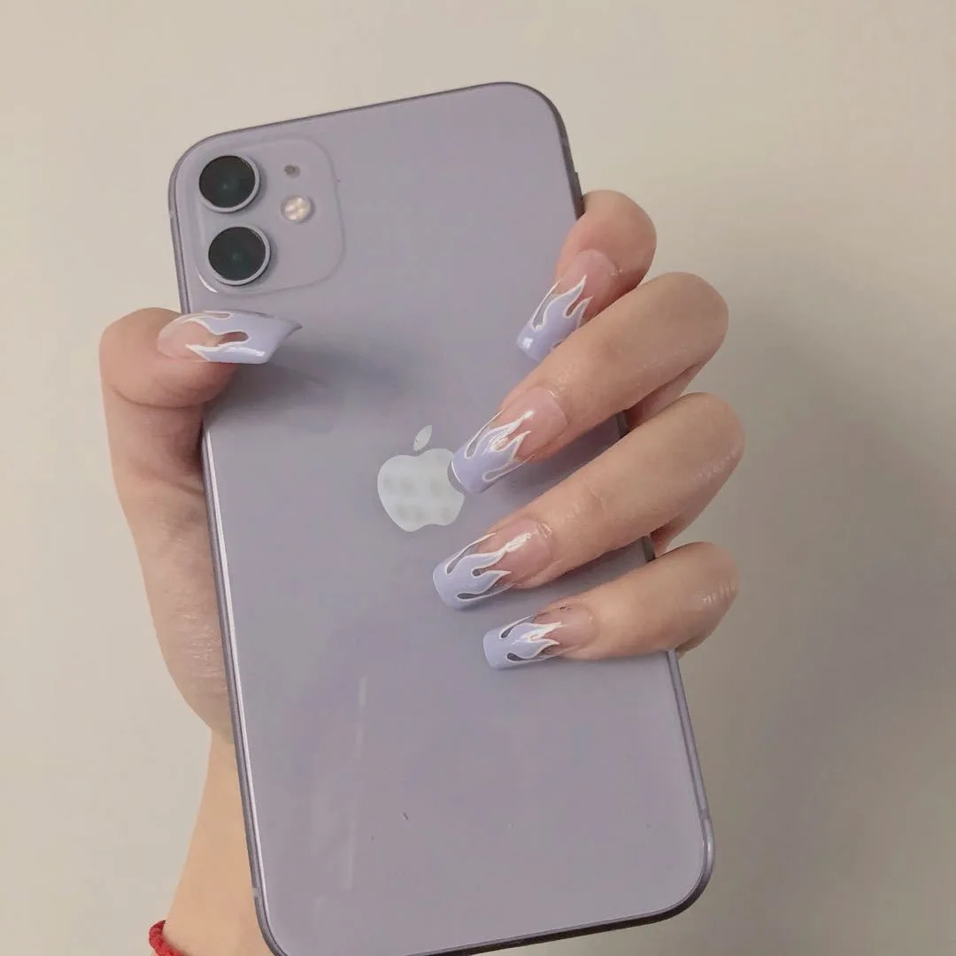 24 шт. французские балерины искусственные ногти окрашенные в модные Готовые