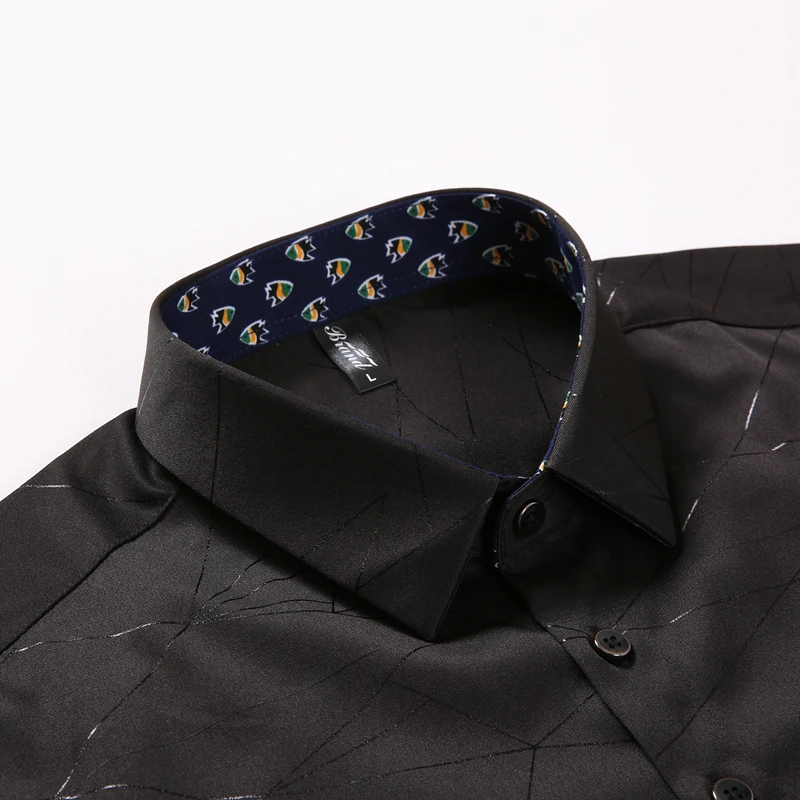 Против морщин и нежелезной моды Blusa Camisa Social Masculina Dudalina с длинным рукавом в полоску Slim Fit рубашка мужская одежда белый мужской