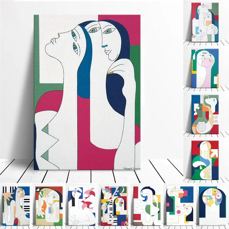 

Canvas Painting Absolu Musical By Hildegarde Handsaeme Posters and Prints Wall Art Picture for Home Decor