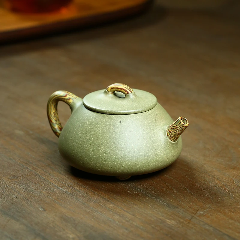 

Yixing Classic tea pot purple clay filter Stone scoop teapot beauty kettle Raw ore Handmade Boutique Tea set Customized 230ml