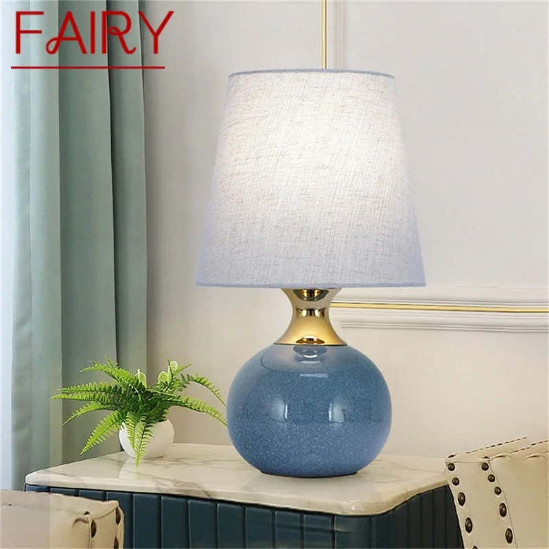 

FAIRY Touch Dimmer Table Desk Light Contemporary Ceramic Luxury Lamp Decorative for Home Bedside