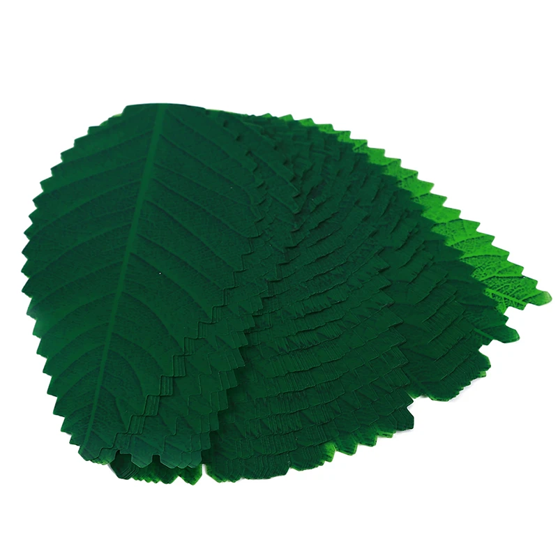 

200pcs/pack Japanese Food Sushi Food Decoration Leaves Eco-friendly Safety Plastic Simulation Leaf Cuisine Food Decorations