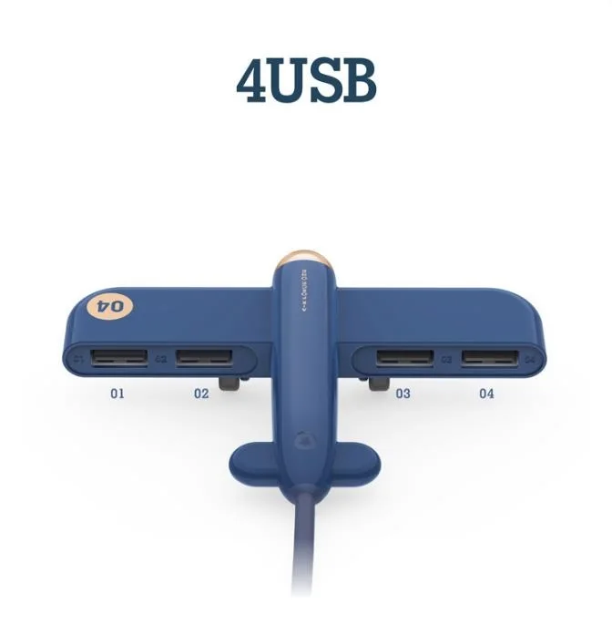 

Small Aircraft USB Hub 2.0 Multi USB Hub USB Splitter High Speed 4 Ports 2.0 Hab TF SD Card Reader for PC Computer Accessories