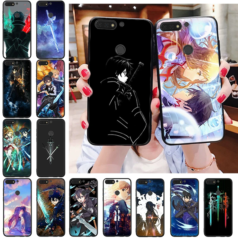 

Anime Sword Art Online SAO Phone Case For Huawei Honor 10X Lite 20 7X 7A 7C 8A 8C 8X 9X 9A 9S 7S 10i 20i 20S 20lite