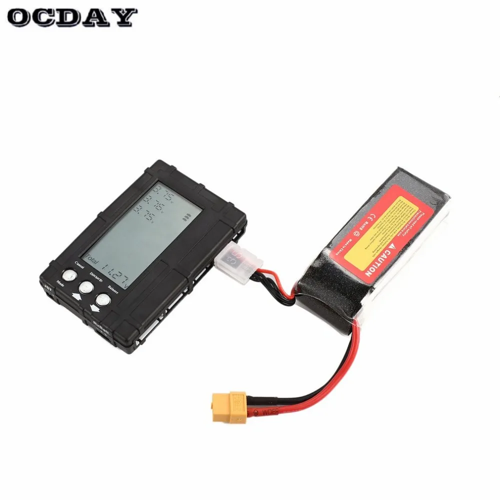

3in1 Battery Balancer LiPo/LiFe 2-6s Balancing Discharger Voltage Meter Tester LCD Screen Register JST Connector for RC Model ht
