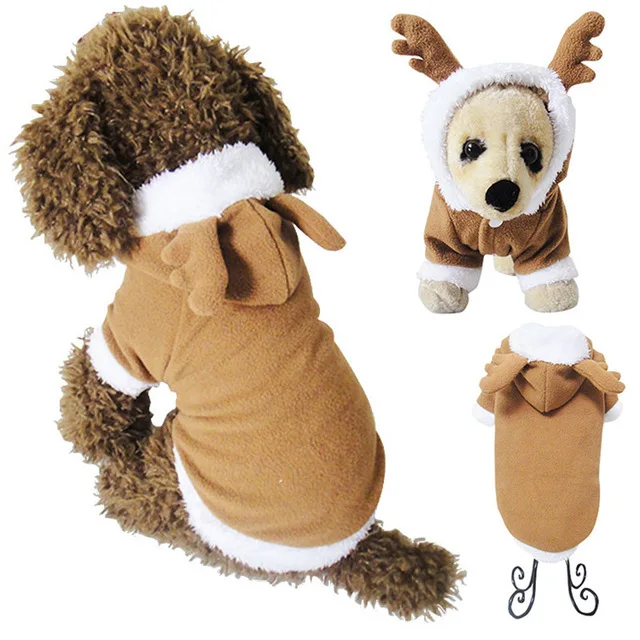Pet щенок собака Рождественская одежда костюм северного оленя износоустойчивая