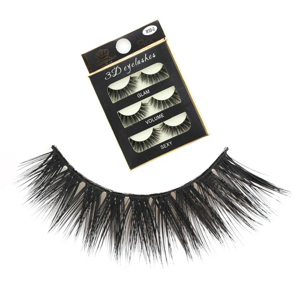 3 пары накладных ресниц натуральные Толстые Длинные Накладные ресницы магнитные