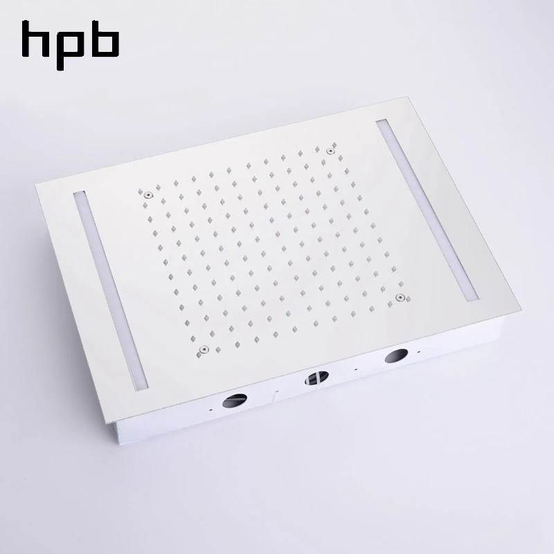 HPB 500*360 мм потолочная Хромированная Пластина 304 из нержавеющей стали квадратная