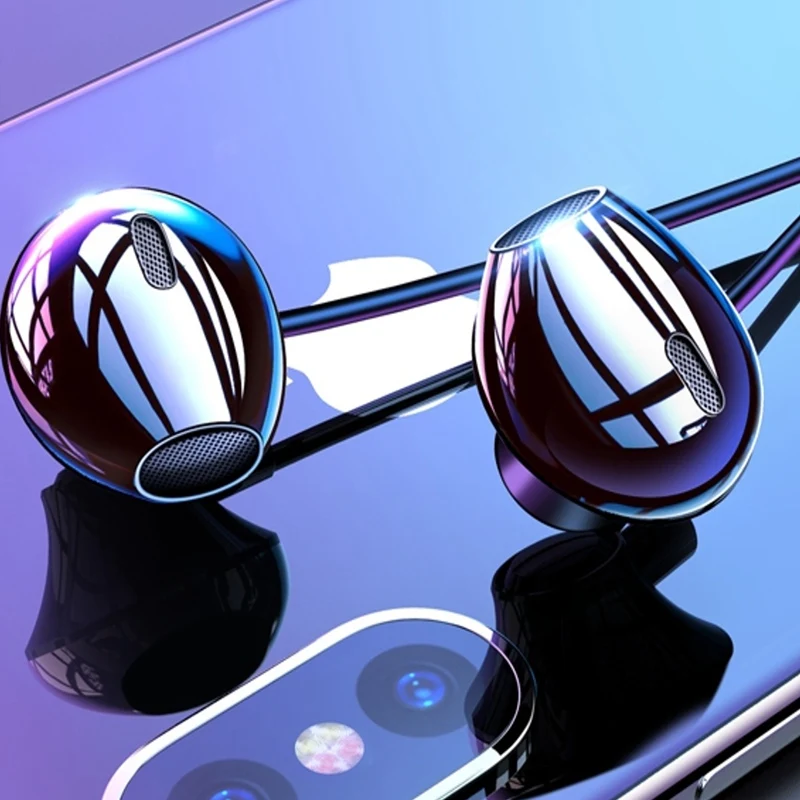 Проводные наушники KISSCASE для телефона iPhone Xiaomi MI Samsung Huawei гарнитура вкладыши с