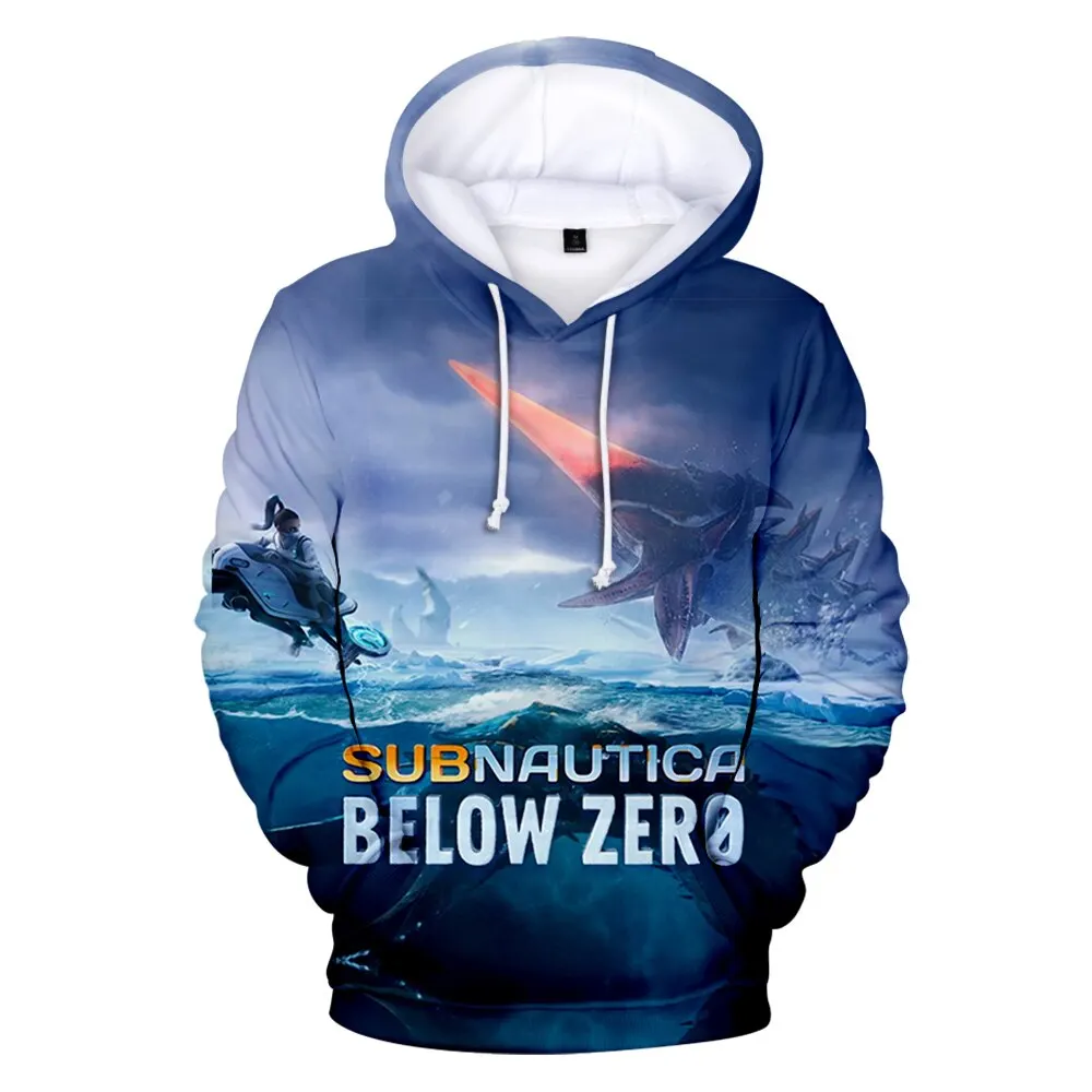 

Новые толстовки Subnautica с рисунком аниме ниже нуля для мужчин и женщин, толстовки в стиле Харадзюку, топы в готическом стиле с объемным рисунк...