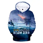 Новые толстовки Subnautica с рисунком аниме ниже нуля для мужчин и женщин, толстовки в стиле Харадзюку, топы в готическом стиле с объемным рисунком, унисекс, детская одежда для мальчиков и девочек