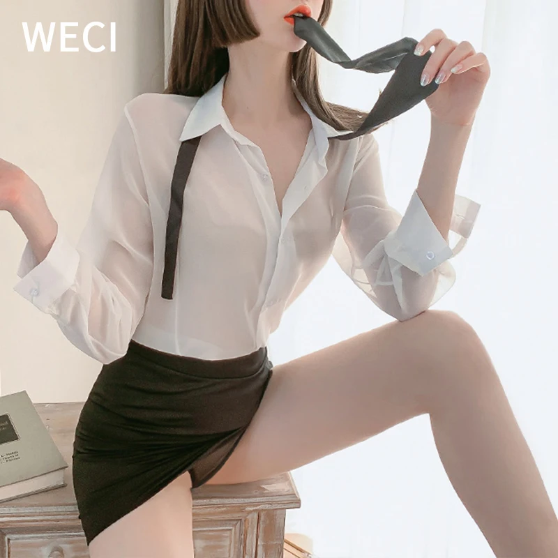 Женский костюм для учителей WECI классический эротический косплея форма секретаря