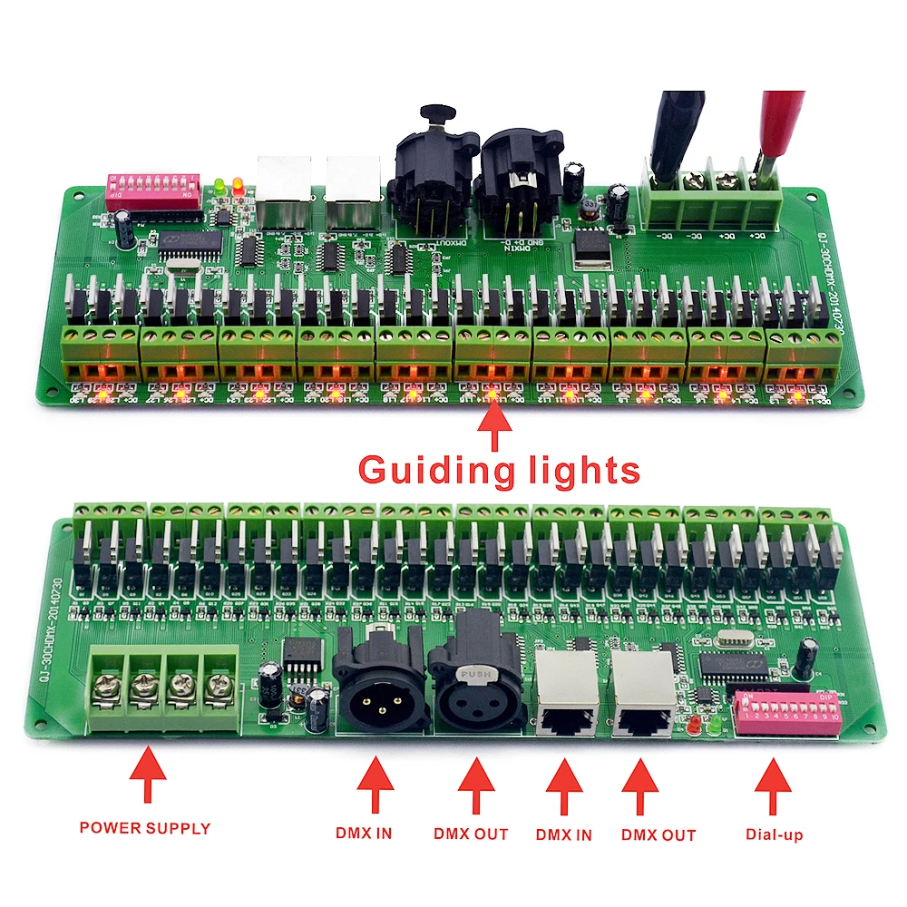 

30 Channel DMX 512 RGB Controller 30CH DMX RGB LED Strip Decoder Dimmer Driver DC9V-24V LED Strip controller DMX512 Decoder