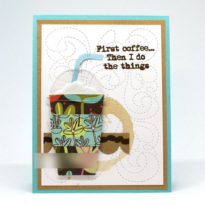 Новинка 2021 кофейная чашка соломенные металлические Вырубные штампы для