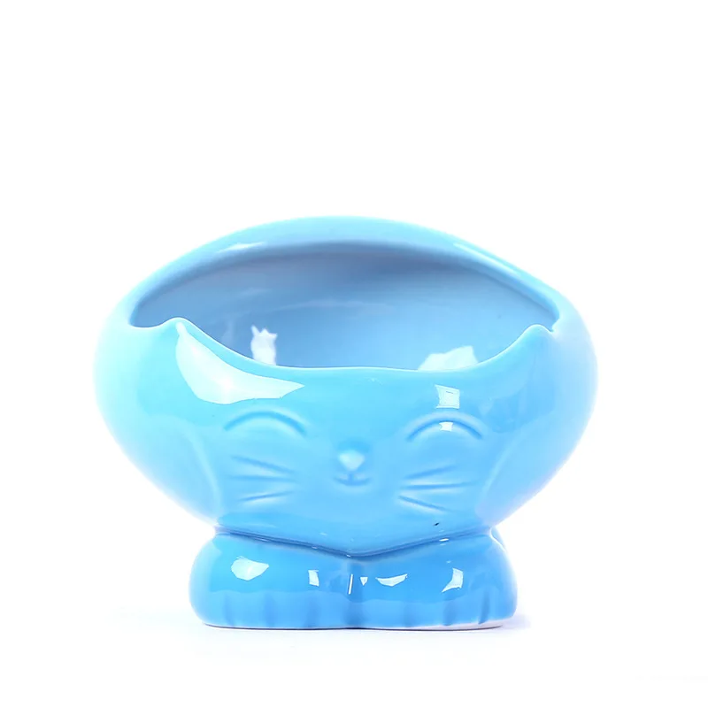 Pets Feeding Bowl Porcelain Easy Cleaning Pet Cat Dishes Water Food Storage Feeder For Basin 120x100mm | Дом и сад