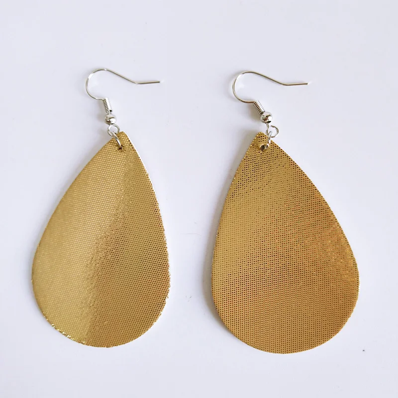 Женские серьги-подвески Cpop10 с геометрическим узором в форме листьев капли