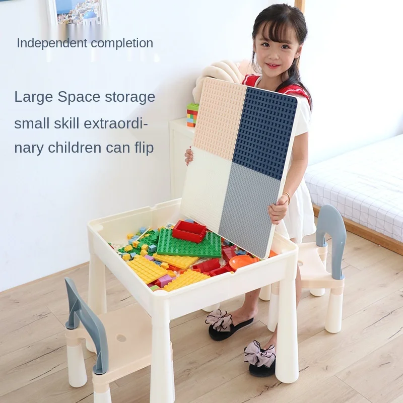 Многофункциональный Детский строительный блок головоломка развитие больших